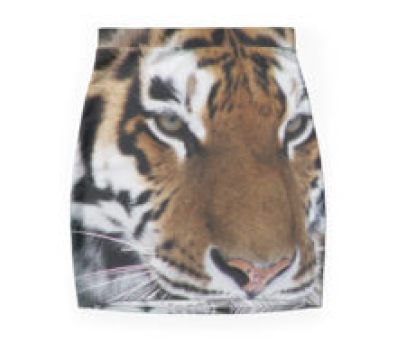 Siberian tiger mini skirt